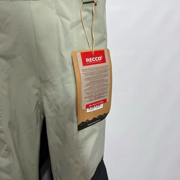 Jones β’ Womenβs Mountain MTN Surf Snowboard Ski Bibs Sage Green M NWT - Picture 9 of 14